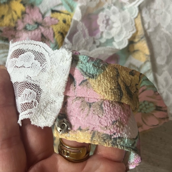 Victoria’s Secret Vintage Gold Label Floral Lace Plunge Bodysuit Sexy Lingerie - Picture 6 of 9